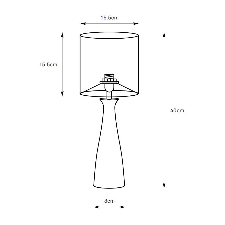 Markslöjd 108906 - Επιτραπέζιο φωτιστικό BIRILLO 1xE14/60W/230V εκρού