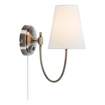 Markslöjd 108908 - Επιτοίχιο φωτιστικό AMAR, 1xE14/40W/230V, λευκό/μπρούτζινο