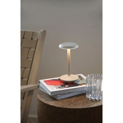 Markslöjd 108917 - LED Dimming Εξωτερικού χώρου επαναφορτιζόμενο Επιτραπέζιο φωτιστικό PETIT LED/2W/1800 mAh 2200/2700/3000K IP44 γκρι