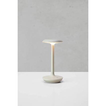 Markslöjd 108917 - LED Dimming Εξωτερικού χώρου επαναφορτιζόμενο Επιτραπέζιο φωτιστικό PETIT LED/2W/1800 mAh 2200/2700/3000K IP44 γκρι