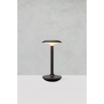 Markslöjd 108918 - LED Dimming Εξωτερικού χώρου επαναφορτιζόμενο Επιτραπέζιο φωτιστικό PETIT LED/2W/1800 mAh 2200/2700/3000K IP44 μαύρο