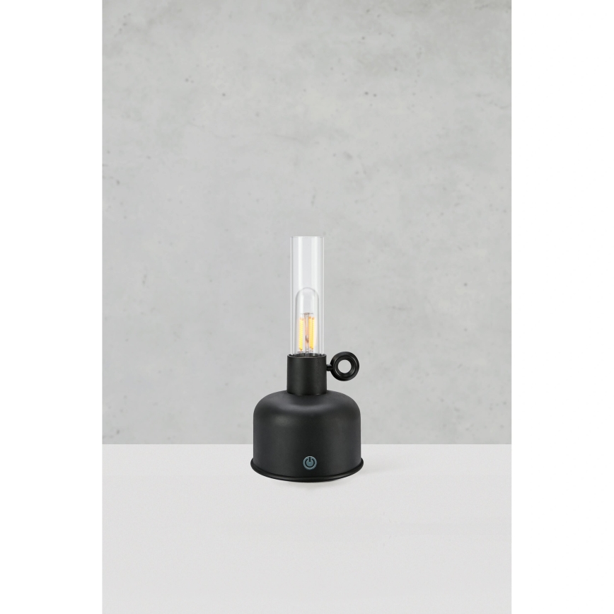 Markslöjd 108919 - LED Dimming Εξωτερικού χώρου επαναφορτιζόμενο Επιτραπέζιο φωτιστικό ASTRID LED/2W/1200 mAh IP44 μαύρο