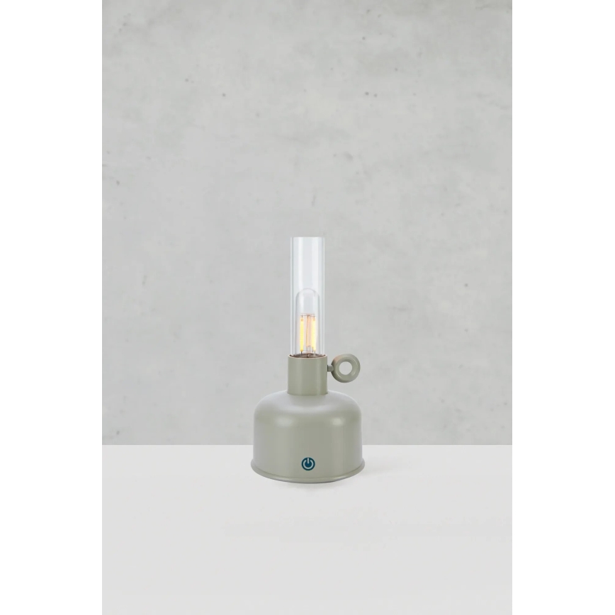 Markslöjd 108921 - LED Dimming Εξωτερικού χώρου επαναφορτιζόμενο Επιτραπέζιο φωτιστικό ASTRID LED/2W/1200 mAh IP44 γκρι