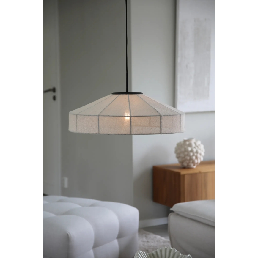 Markslöjd 108955 - Κρεμαστό φωτιστικό με καλώδιο ALIA 1xE27/60W/230V Ø 57 εκ. εκρού/μαύρο