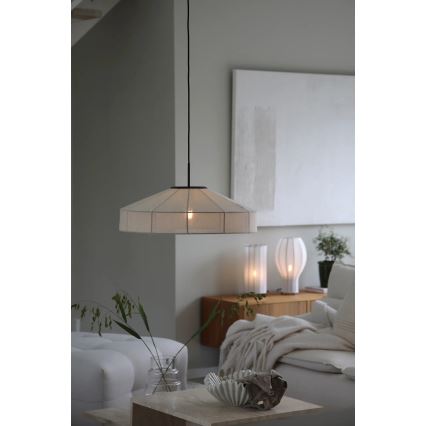 Markslöjd 108955 - Κρεμαστό φωτιστικό με καλώδιο ALIA 1xE27/60W/230V Ø 57 εκ. εκρού/μαύρο