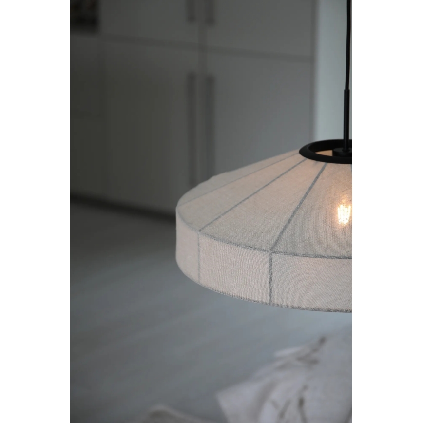 Markslöjd 108955 - Κρεμαστό φωτιστικό με καλώδιο ALIA 1xE27/60W/230V Ø 57 εκ. εκρού/μαύρο