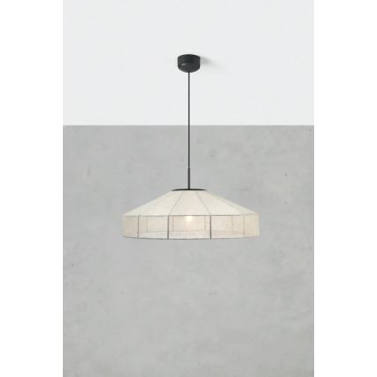 Markslöjd 108955 - Κρεμαστό φωτιστικό με καλώδιο ALIA 1xE27/60W/230V Ø 57 εκ. εκρού/μαύρο