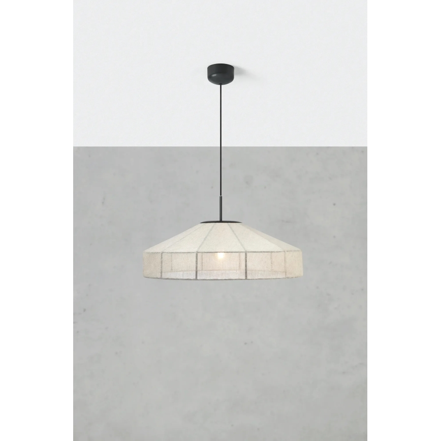 Markslöjd 108955 - Κρεμαστό φωτιστικό με καλώδιο ALIA 1xE27/60W/230V Ø 57 εκ. εκρού/μαύρο
