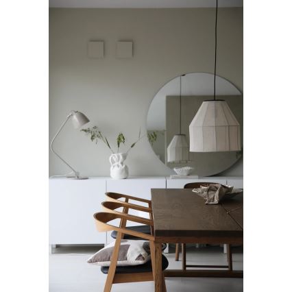 Markslöjd 108956 - Κρεμαστό φωτιστικό με καλώδιο AIKO 1xE27/60W/230V Ø 37 εκ. εκρού/μαύρο