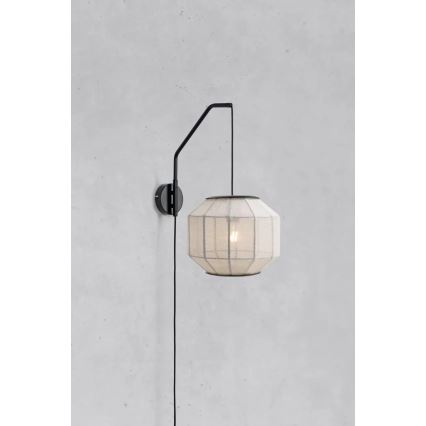 Markslöjd 108957 - Επιτοίχιο φωτιστικό ASUKA 1xE27/60W/230V εκρού/μαύρο