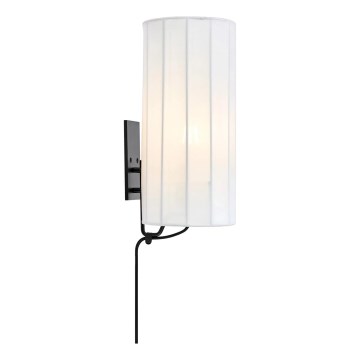 Markslöjd 108960 - Επιτοίχιο φωτιστικό HIKARI 1xE27/60W/230V λευκό/μαύρο