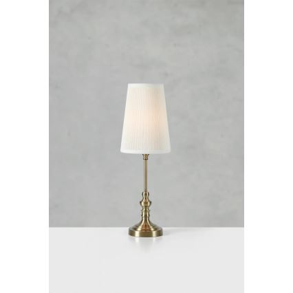 Markslöjd 108969 - Επιτραπέζιο φωτιστικό NOBLE 1xE14/40W/230V 56 cm λευκό/ορείχαλκο
