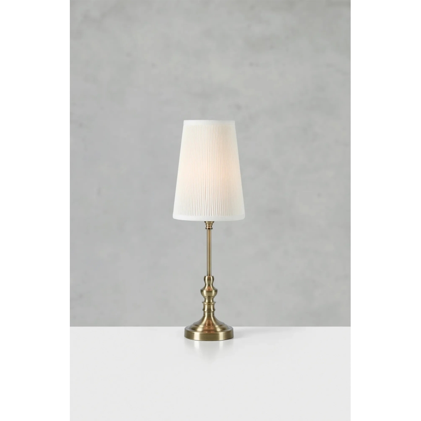 Markslöjd 108969 - Επιτραπέζιο φωτιστικό NOBLE 1xE14/40W/230V 56 cm λευκό/ορείχαλκο