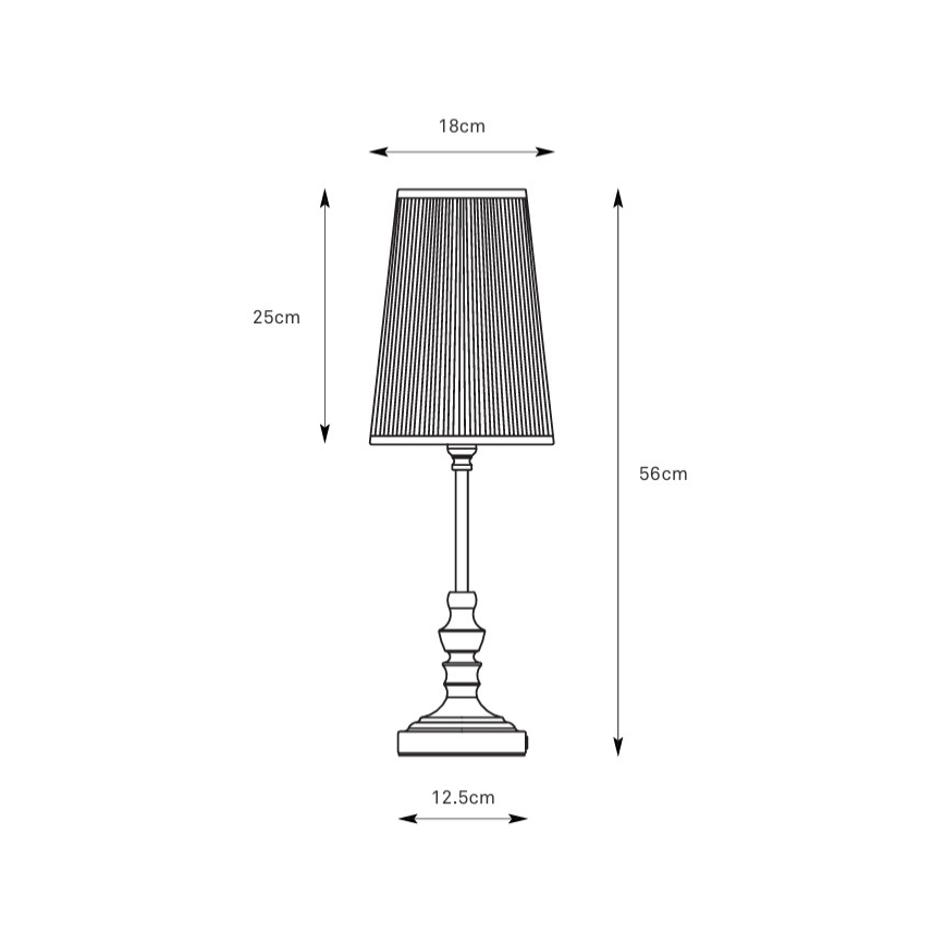Markslöjd 108969 - Επιτραπέζιο φωτιστικό NOBLE 1xE14/40W/230V 56 cm λευκό/ορείχαλκο