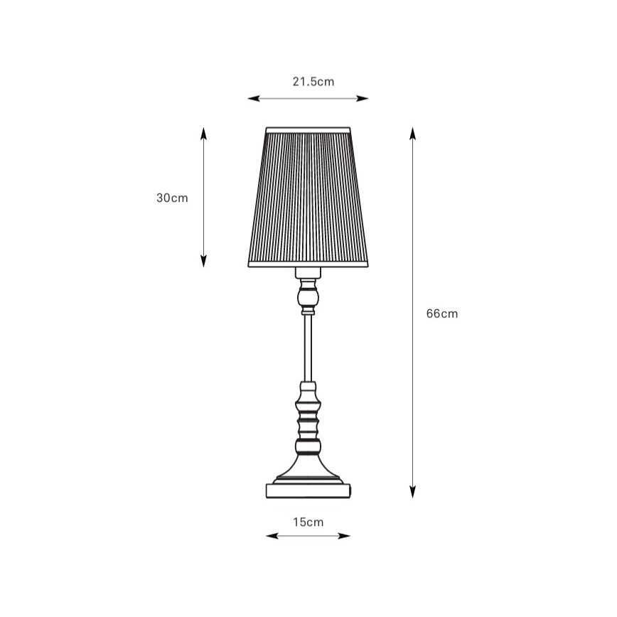 Markslöjd 108970 - Επιτραπέζιο φωτιστικό NOBLE 1xE14/40W/230V 66 εκ. λευκό/ορείχαλκος
