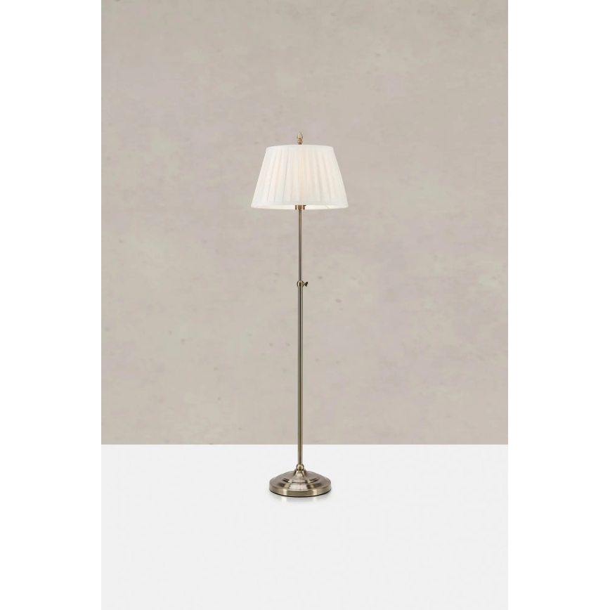 Markslöjd 108972 - Επιδαπέδιο φωτιστικό OXFORD 1xE14/40W/230V λευκό/ορείχαλκος