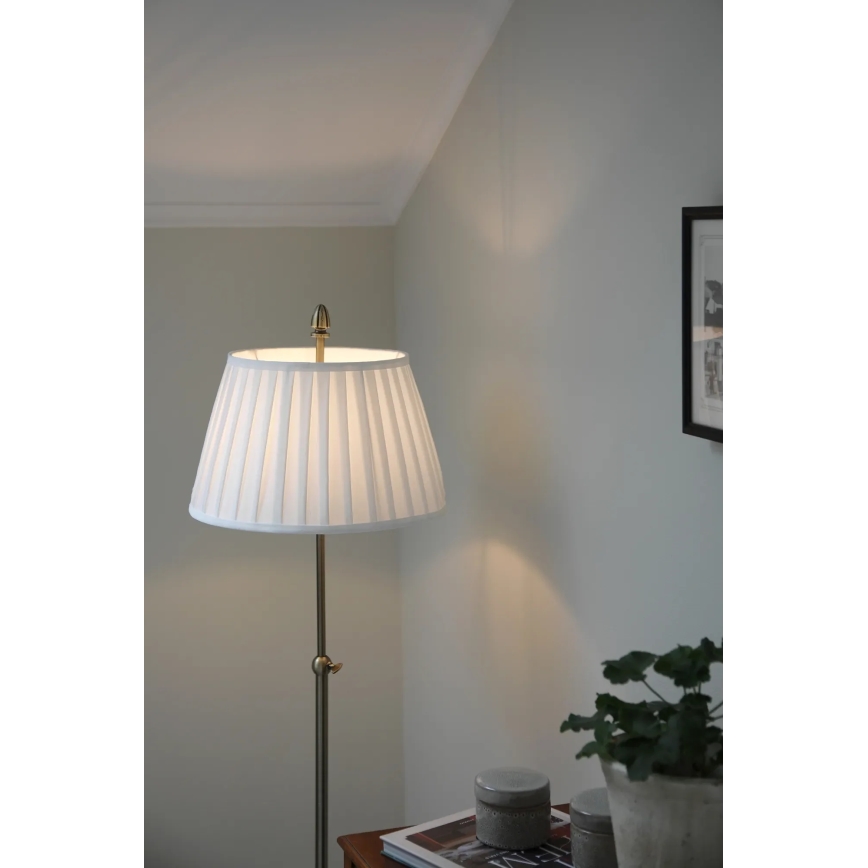 Markslöjd 108972 - Επιδαπέδιο φωτιστικό OXFORD 1xE14/40W/230V λευκό/ορείχαλκος