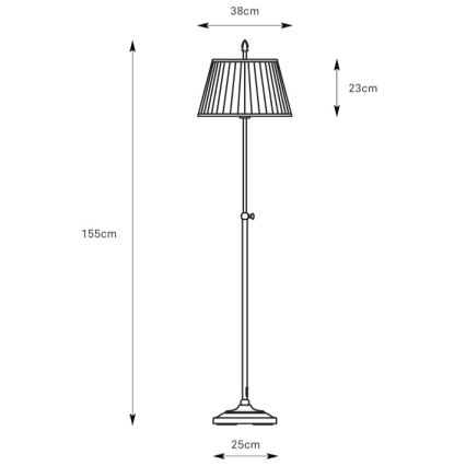 Markslöjd 108972 - Επιδαπέδιο φωτιστικό OXFORD 1xE14/40W/230V λευκό/ορείχαλκος