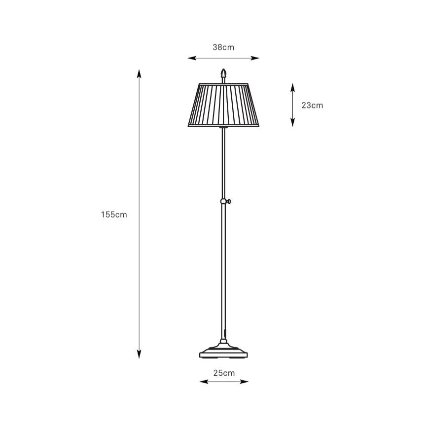 Markslöjd 108972 - Επιδαπέδιο φωτιστικό OXFORD 1xE14/40W/230V λευκό/ορείχαλκος