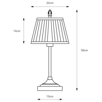 Markslöjd 108973 - Επιτραπέζιο φωτιστικό OXFORD 1xE14/40W/230V λευκό/μπρούτζινο