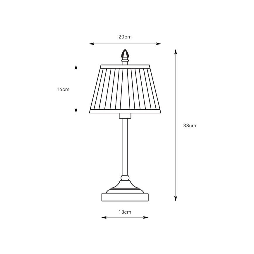 Markslöjd 108973 - Επιτραπέζιο φωτιστικό OXFORD 1xE14/40W/230V λευκό/μπρούτζινο
