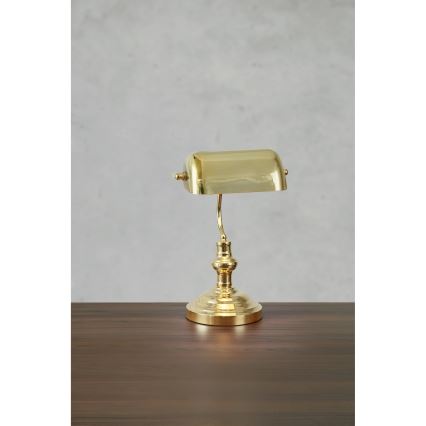 Markslöjd 108977 - Επιτραπέζιο φωτιστικό BANKERS 1xE14/40W/230V σε χρυσό