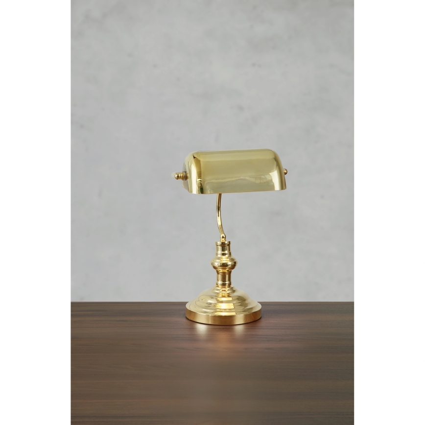 Markslöjd 108977 - Επιτραπέζιο φωτιστικό BANKERS 1xE14/40W/230V σε χρυσό