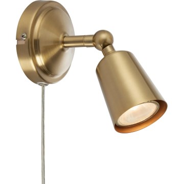 Markslöjd 108978 - Επιτοίχιο φωτιστικό σποτ TINY 1xGU10/7W/230V ορείχαλκος