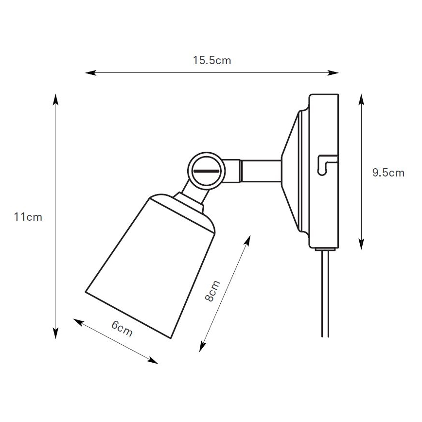 Markslöjd 108978 - Επιτοίχιο φωτιστικό σποτ TINY 1xGU10/7W/230V ορείχαλκος