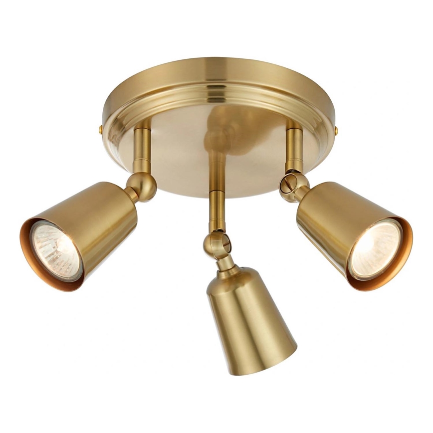 Markslöjd 108980 - Σποτ φωτιστικό TINY 3xGU10/7W/230V ορείχαλκο