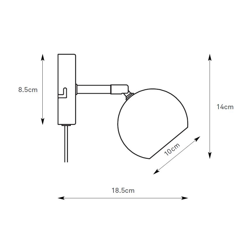 Markslöjd 108983 - Επιτοίχιο σποτ POP 1xGU10/7W/230V γκρι