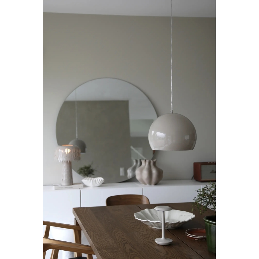 Markslöjd 108986 - Κρεμαστό φωτιστικό POP με καλώδιο 1xE27/40W/230V, διάμ. 28 εκ., γκρι