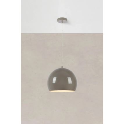 Markslöjd 108986 - Κρεμαστό φωτιστικό POP με καλώδιο 1xE27/40W/230V, διάμ. 28 εκ., γκρι
