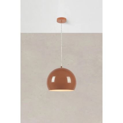 Markslöjd 108987 - Κρεμαστό φωτιστικό με καλώδιο POP 1xE27/40W/230V διάμ. 28 εκ. καφέ