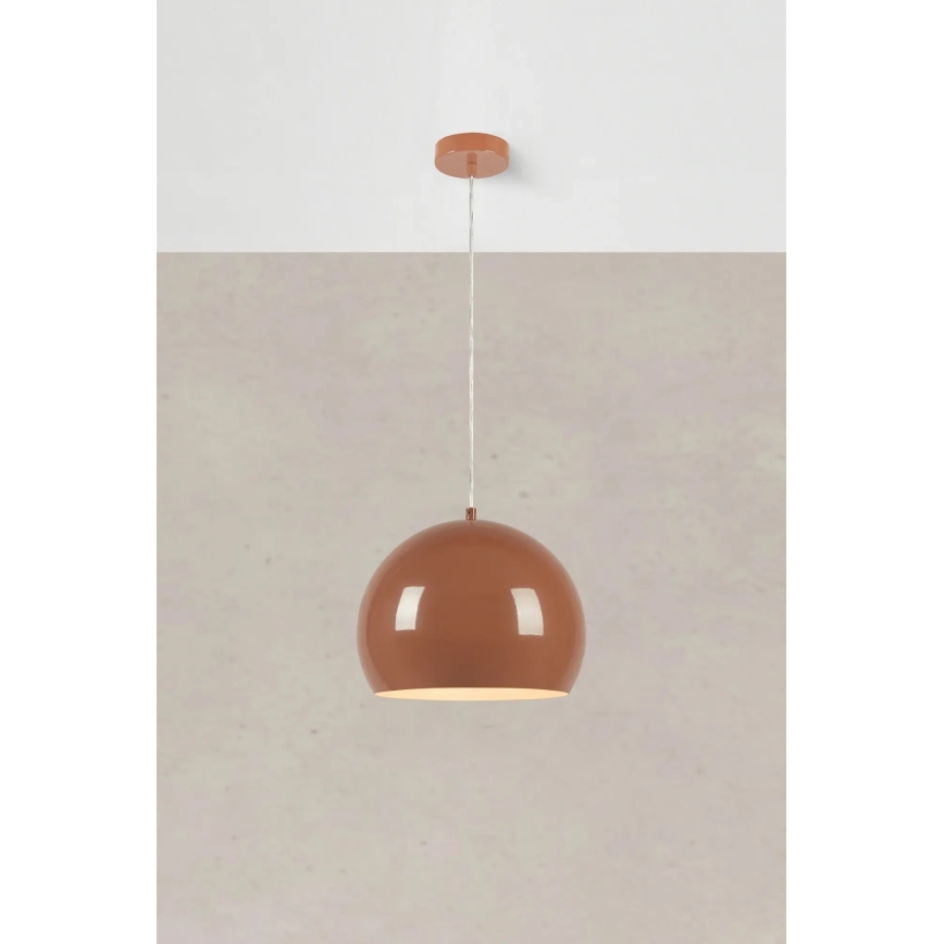 Markslöjd 108987 - Κρεμαστό φωτιστικό με καλώδιο POP 1xE27/40W/230V διάμ. 28 εκ. καφέ