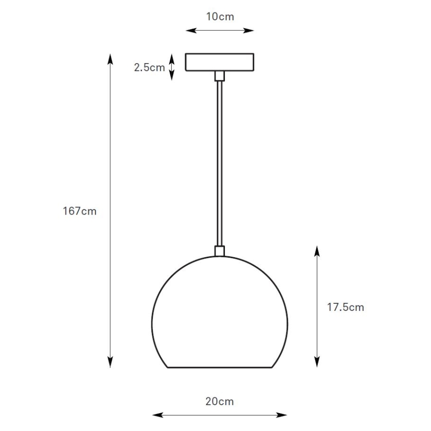 Markslöjd 108989 - Κρεμαστό φωτιστικό με καλώδιο POP 1xGU10/7W/230V Ø 20 εκ. γκρι