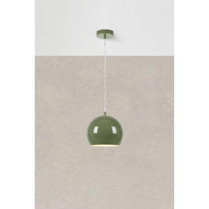 Markslöjd 108991 - Κρεμαστό φωτιστικό με καλώδιο POP 1xGU10/7W/230V Ø 20 cm πράσινο