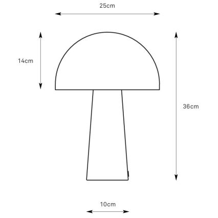 Markslöjd 108993 - Επιτραπέζιο φωτιστικό MANTAR 1xE14/40W/230V γκρι