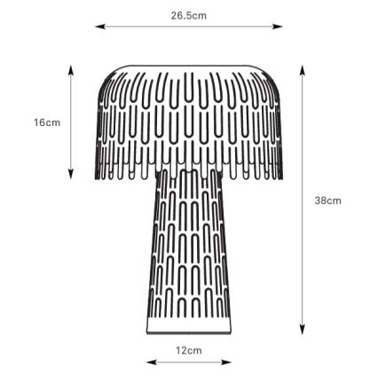 Markslöjd 109005 - Επιτραπέζιο φωτιστικό VERBERA 1xE14/40W/230V, γκρι