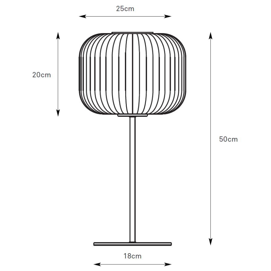Markslöjd 109007 - Επιτραπέζιο φωτιστικό SOBER 1xE27/40W/230V λευκό/ματ χρώμιο