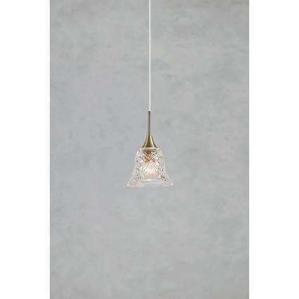 Markslöjd 109011 - Κρεμαστό φωτιστικό με καλώδιο LUNA 1xE14/40W/230V σε φινίρισμα ορείχαλκου