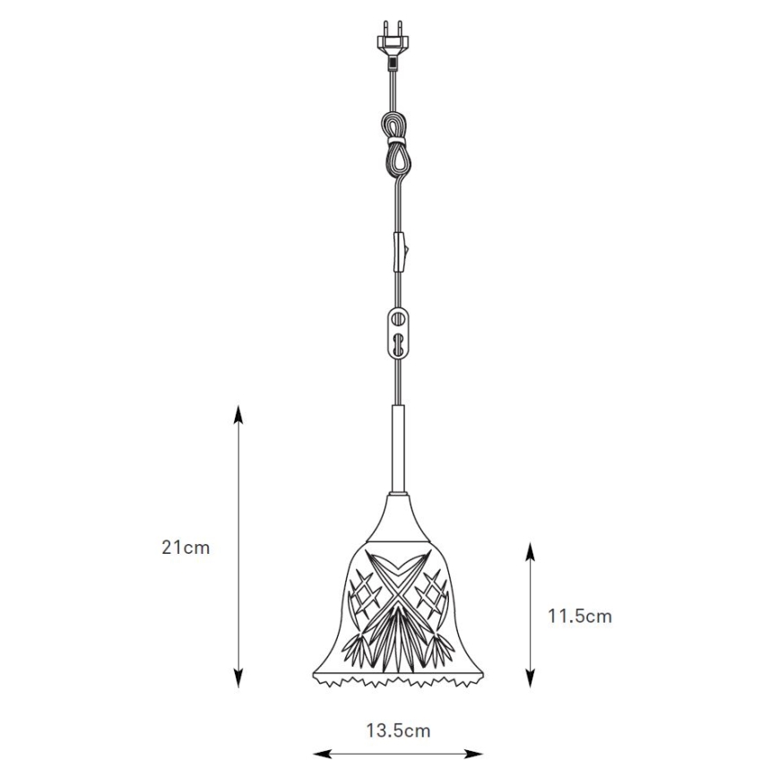 Markslöjd 109011 - Κρεμαστό φωτιστικό με καλώδιο LUNA 1xE14/40W/230V σε φινίρισμα ορείχαλκου