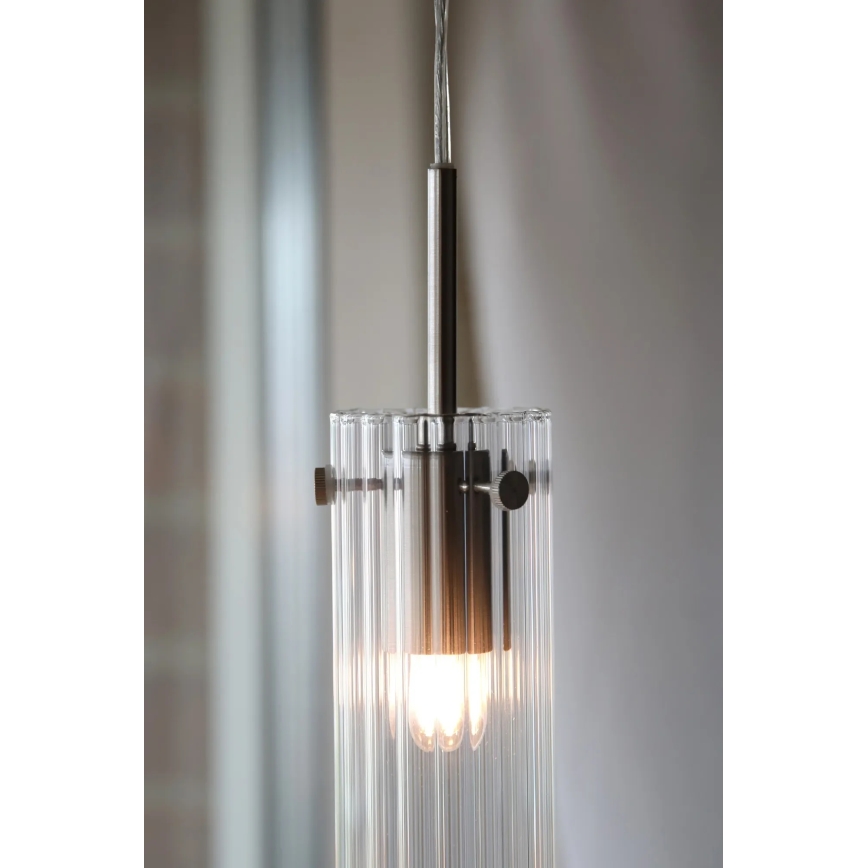 Markslöjd 109013 - Κρεμαστό φωτιστικό σε καλώδιο TIBIA 1xE14/40W/230V διάφανο/ορείχαλκος
