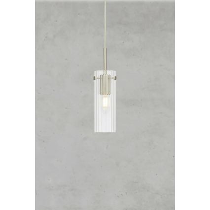 Markslöjd 109013 - Κρεμαστό φωτιστικό σε καλώδιο TIBIA 1xE14/40W/230V διάφανο/ορείχαλκος