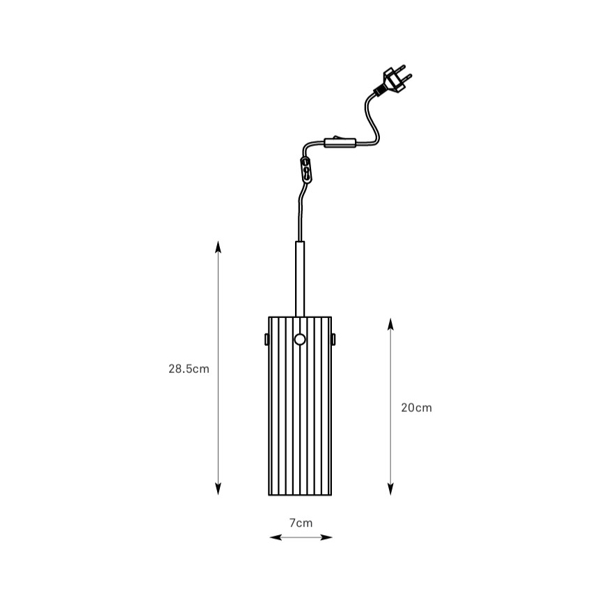 Markslöjd 109015 - Κρεμαστό φωτιστικό με καλώδιο TIBIA 1xE14/40W/230V καπνιστό μπεζ/ορείχαλκος