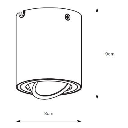 Markslöjd 109020 - Ρυθμιζόμενο LED σποτ DIRETTO LED/5W/230V CRI 90 λευκό