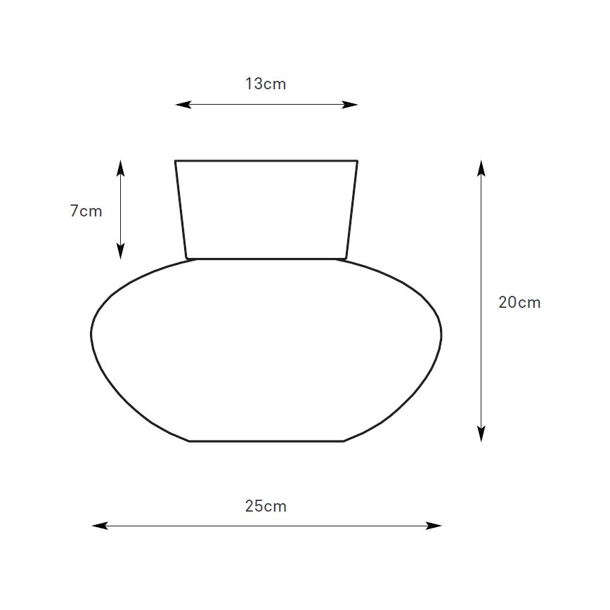 Markslöjd 109025 - Φωτιστικό οροφής MALAGA 1xE27/40W/230V διάμ. 25 εκ. ματ χρώμιο