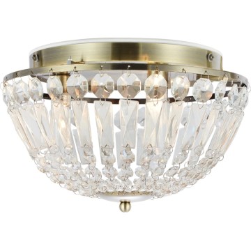 Markslöjd 109031 - Φωτιστικό οροφής μπάνιου ESTELLE 3xG9/20W/230V διάμ. 30 cm IP44 από ορείχαλκο