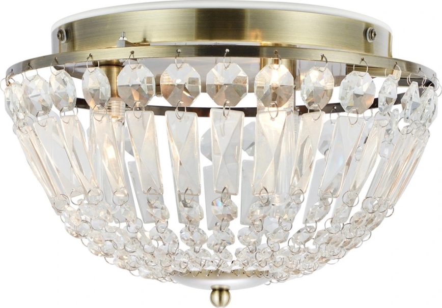 Markslöjd 109031 - Φωτιστικό οροφής μπάνιου ESTELLE 3xG9/20W/230V διάμ. 30 cm IP44 από ορείχαλκο