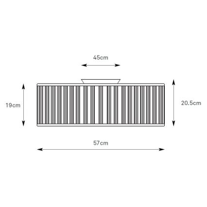 Markslöjd 109133 - Φωτιστικό οροφής LUX 3xE27/60W/230V Ø 57 εκ. μόνο